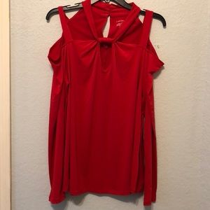 Lane Bryant Cold Shoulder Long Sleeve Top - 14/16